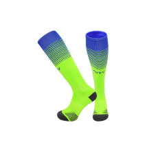 (EU 26-35, Mancity Green Fluo) 25-26 New Kids Football Grip Socks & Long Football Training Socks - Breathable Cushioned Socks Children & Youth
