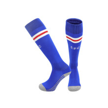 (EU 26-35, Chelsea Home) 25-26 New Kids Football Grip Socks & Long Football Training Socks - Breathable Cushioned Socks Children & Youth