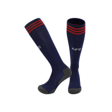 (EU 36-45, Arsenal Away Blue) 25-26 New Kids Football Grip Socks & Long Football Training Socks - Breathable Cushioned Socks Children & Youth