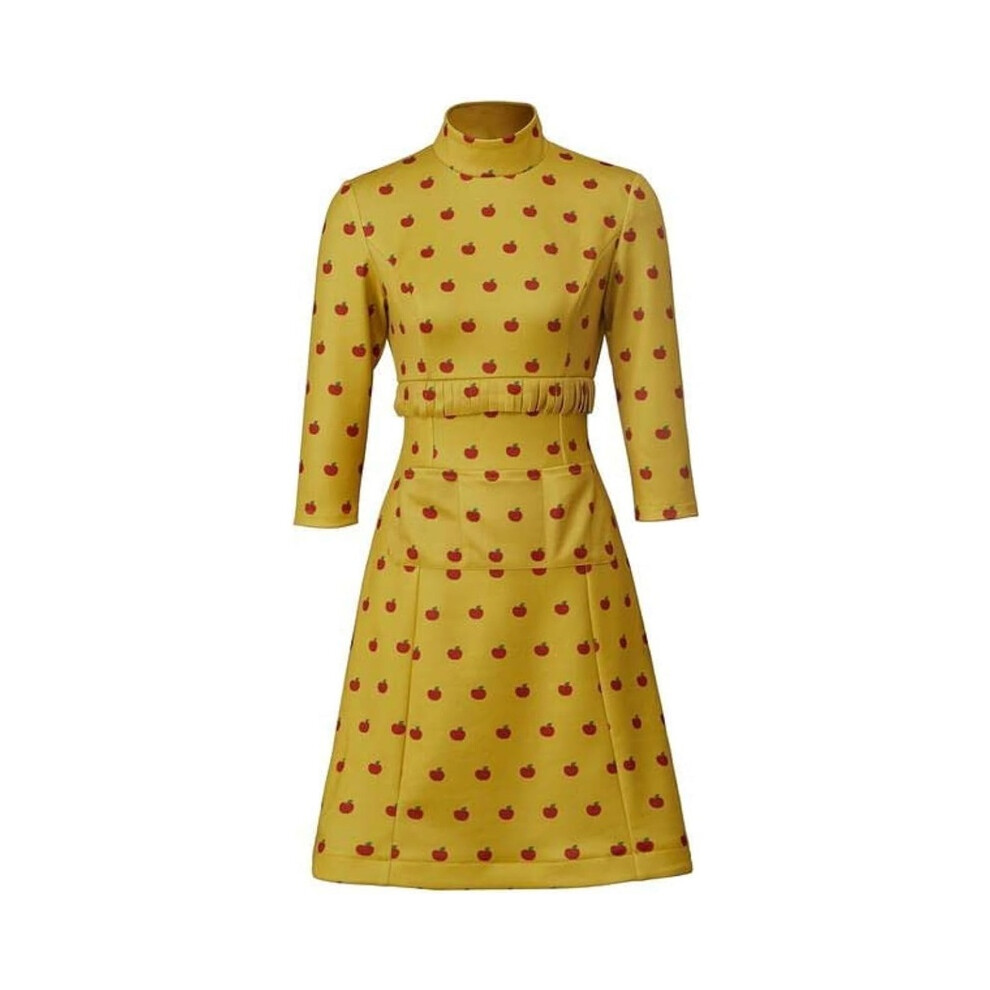New Women's (, Xl) Whimsical Woodland Elegance: Fantastic Mrs Fox Elegant Dress Uniform For Yellow