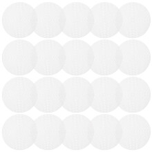 20 runde kunststoff 3d stickgitterplatte weiß 14,7 cm