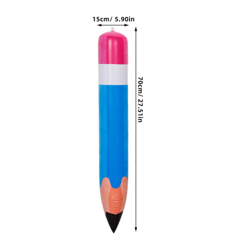 6 aufblasbare stift-props, groß, für schulanfang 1