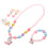 1 set kinderperlen-schmuck für , ohrringe halskette 3