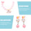 1 set kinderperlen-schmuck für , ohrringe halskette 8
