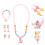 1 set kinderperlen-schmuck für , ohrringe halskette 2