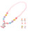 1 set kinderperlen-schmuck für , ohrringe halskette 6