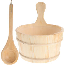 2-teiliges holzfass- -set, speziell für saunaraum