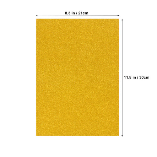 10 a4 glitzerpappe basteln, diy scrapbooking material gold 1