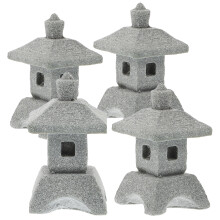 4 Bonsai Chinese pagodes decoratie Chinees stijl landschap