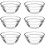 6 Glas-Pudding-Schüsseln, transparent, für Dessert & Küche 1