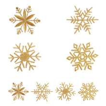 8 stuks sneeuwvlok borduurplaatje DIY stof applique kledingaccessoire