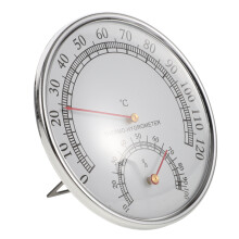 sauna-hygrothermograph mit raumthermometer zur temperaturüberwachung