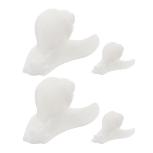 4 Stuks 3D Mini Hars Landschap Desktop Decoratie Wit