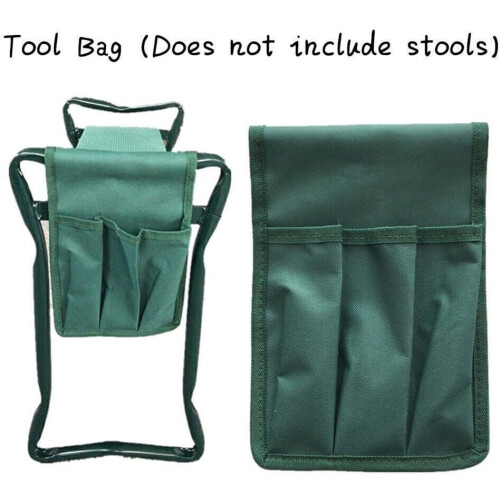 Portable Folding Garden Bench Tool Pouch (S) Size S, Foldable Outdoor Bench, Tool Organizer 1
