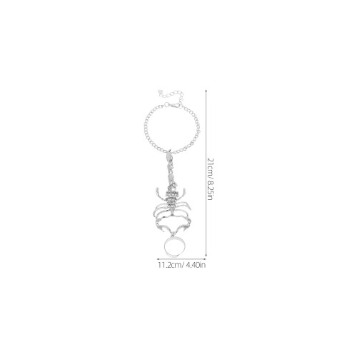 fingerring handkette rave armband 1