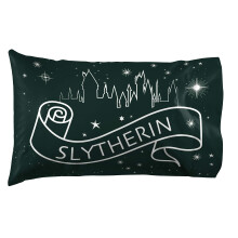 Jay Franco Harry Potter Serpent Stars Confezione da 1 federa - Biancheria da letto super morbida per bambini su entrambi i lati - Presenta la cas