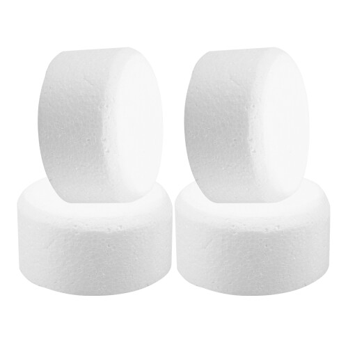 4 Stuks Ronde Cake Dummy Decoratie Schuimmodel