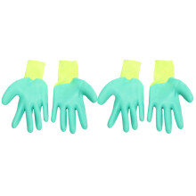 2Paare Dicke Pet Training Gloves Aus Grünem Gummi Für Handprotektion
