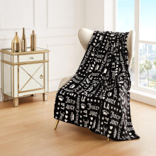Juicy Couture - Throw Blanket | Crown Royal | Plush and Cozy | Decorative Blankets for Sofas Chairs and Beds| Luxurious and Soft | Chic Home Decor |