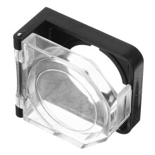 beschermkap plastic buitenaansluiting met veer, transparant, 1