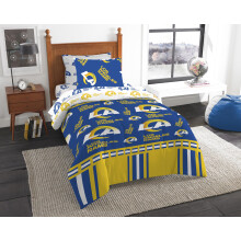 Northwest NFL Los Angeles Rams Unisex-Erwachsene Bett-in-a-Bag-Set Queen Rotary