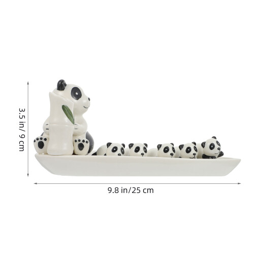 1 Set Panda Eetstokjesstandaard Mini Houder Rustplaats Gereedschapp 1