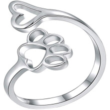 Modischer Hundefußabdruck-Fingerschmuck Für
