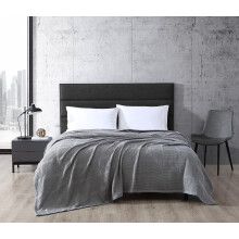 Kenneth Cole - Manta tamaρo king de algodσn ligero para el hogar, manta acogedora para todas las estaciones (rejilla tipo gofre, tamaρo king), co