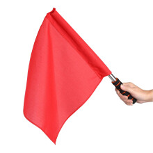 4- . Hand-Signal-Fahnen Set mit -Stab