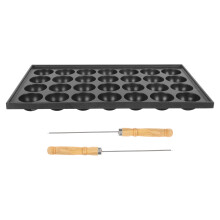 1 set pfanne aus gusseisen mit halter antihaft backform