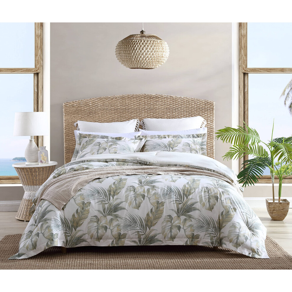 Photos - Duvet Tommy Bahama  Queen Comforter Set Reversible Cotton Bedding with Matching Shams Medium Weight Bedding Set for All Seasons ( 
