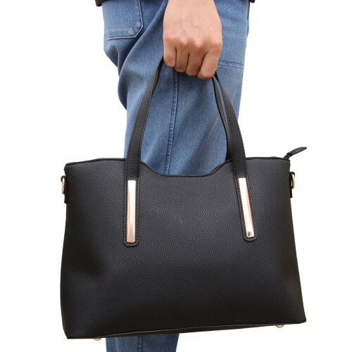 2 damen ledertasche schultertasche mit top-handle, 2