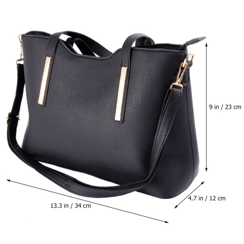 2 damen ledertasche schultertasche mit top-handle, 1