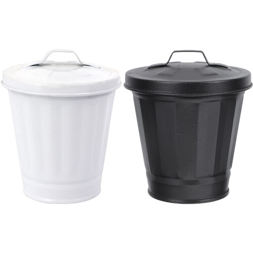2 mini-mülltonnen aus , , abfalleimer, 2