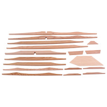 17-tlg. 41-Zoll -Fichten-Set für Akustikgitarre, GS307, hellbraun