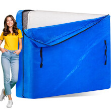 AlexHome Matrastas voor verplaatsen en opbergen Heavy Duty Tarp Herbruikbare matrasopbergtas Easy Carrier Matrasverplaatsingshoes (King Size)