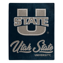 Northwest NCAA Utah State Aggies Unisex-Erwachsene Raschel-Überwurfdecke, 127 x 152 cm, mit Signatur