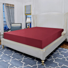 Lenzuolo con angoli in 1 pezzo, qualit? egiziana, resistente alle pieghe, elegante, confortevole, lussuoso, con tasca profonda, lenzuolo con ango