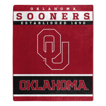 NORTHWEST NCAA Polyester-Raschel-Überwurfdecke, 127 x 152 cm, Oklahoma Sooners