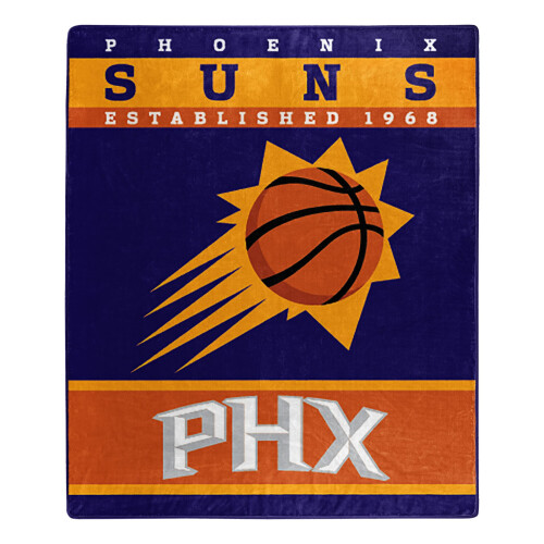 NORTHWEST NBA Polyester Raschel Throw Blanket 50X60 tommer Phoenix Suns