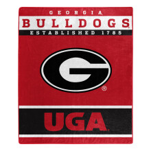 NORTHWEST NCAA Polyester-Raschel-Überwurfdecke, 127 x 152 cm, Georgia Bulldogs