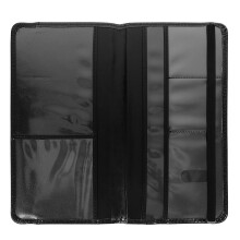 Kartenhalter Aus PU-Leder Schwarzer Reisepass Organizer