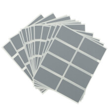 100 rechteckige selbstklebende scratch-off-Aufkleber, DIY Aufkleben