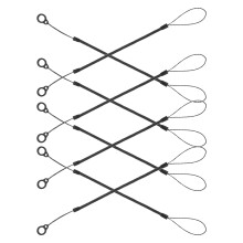 8 elastische Gummibänder mit Stylus, für Tablets