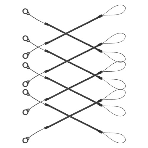 8 elastische Gummibänder mit Stylus, für Tablets