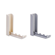 2 stk faltbare haken, selbstklebend, bohrfrei, für wand/tür, grau beige