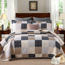 PANGUSHAN Juego de edredones King Size 100% algodσn edredσn patchwork cuadros King edredσn juego de cama colchas granja rϊstico ligero edredσn pa