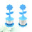 Tee Silikon Blumenform 2 Silber 3