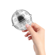 Edelstahl Gewürz- Und Tee-Sieb Mit Haken Für Küche Silber