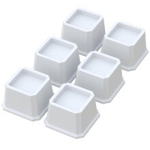 Whynonap bedverhogers 2 inch zware bedliften set van 6 liften tot 2000 lbs meubelverhoger voor bank en tafel wit
